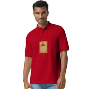 Gildan Unisex 50/50 Jersey Polo - red