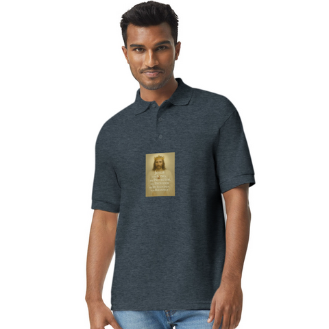 Gildan Unisex 50/50 Jersey Polo - deep heather
