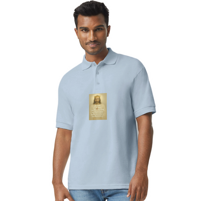 Gildan Unisex 50/50 Jersey Polo - light blue