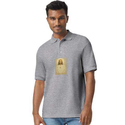 Gildan Unisex 50/50 Jersey Polo - heather gray