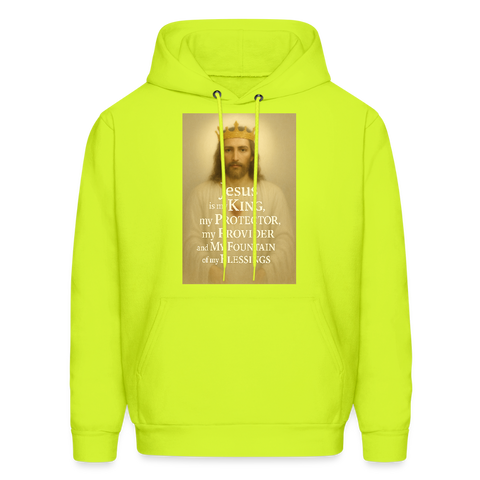 Men's Hoodie - safety green