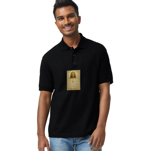 Gildan Unisex 50/50 Jersey Polo - black