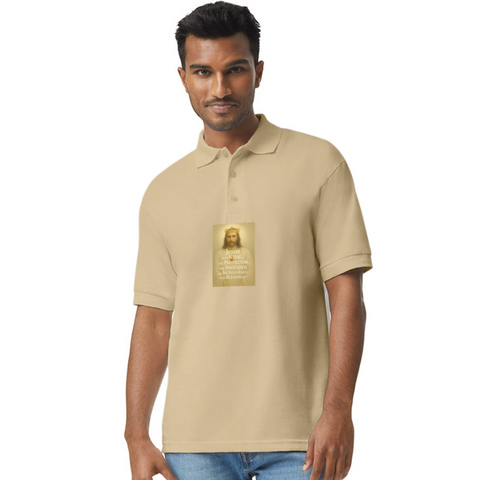 Gildan Unisex 50/50 Jersey Polo - Sand